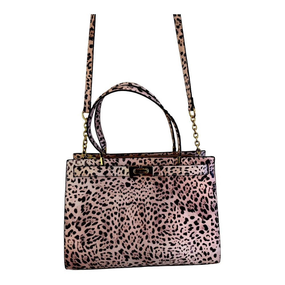 Leopard crossbody satchel